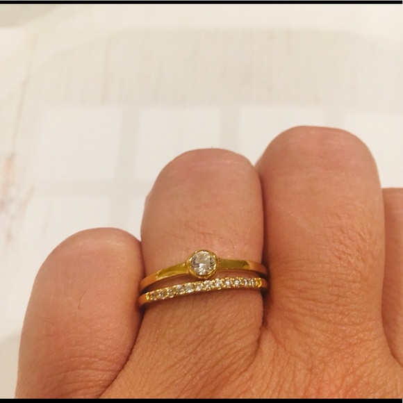 Gold And Diamond Eternity Band - Picture 1 of 4